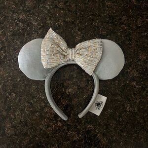 Silver and Gold Sequin Minnie Mouse Ears